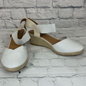 Comfortview Women's The Abra Espadrille Wedge Sandle Close Toe Size 11